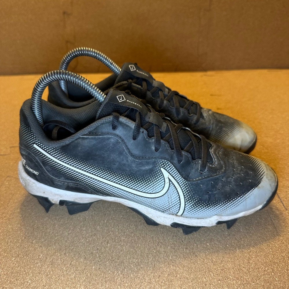 Nike Kids Alpha Huarache NXT Baseball Cleats Black‎ White DJ6525-011 Size 6Y